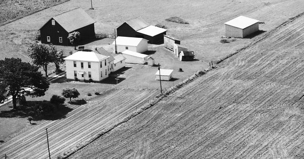 Vintage Aerial photo from 1989 in Delaware County, OH