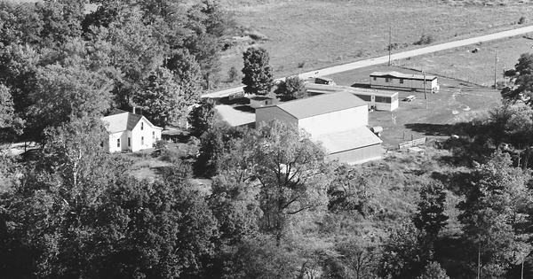 Vintage Aerial photo from 1980 in Carroll County, IN