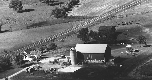 Vintage Aerial photo from 1976 in Dane County, WI