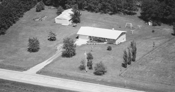 Vintage Aerial photo from 1985 in Eau Claire County, WI