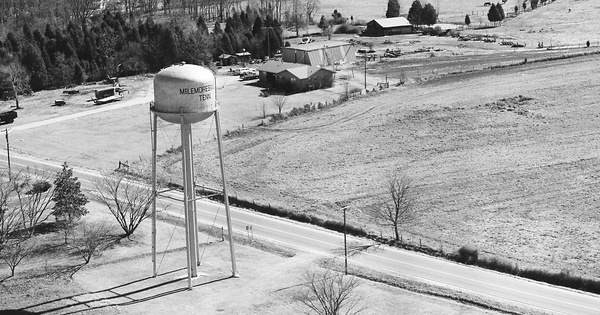Vintage Aerial photo from 1980 in Carroll County, TN