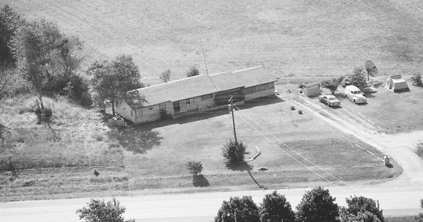 Vintage Aerial photo from 1986 in Adair County, OK