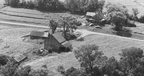 Vintage Aerial photo from 1980 in Andrew County, MO