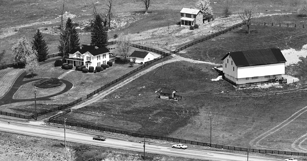 Vintage Aerial photo from 1984 in Augusta County, VA