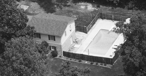 Vintage Aerial photo from 1990 in Hall County, GA