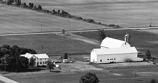 Vintage Aerial photo from 1975 in Genesee County, NY