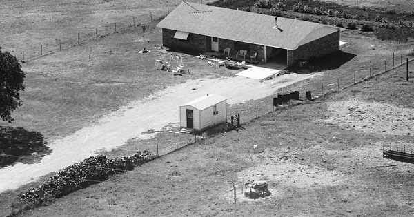 Vintage Aerial photo from 1987 in Garvin County, OK