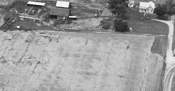Vintage Aerial photo from 1981 in Macoupin County, IL