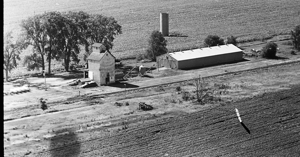 Vintage Aerial photo from 1971 in Lee County, IL