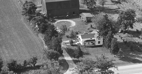 Vintage Aerial photo from 1981 in St. Joseph County, MI