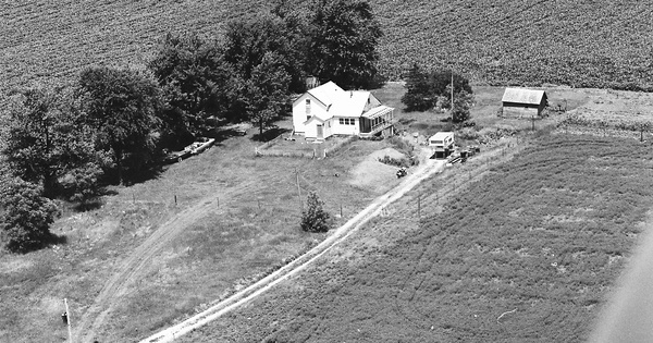 Vintage Aerial photo from 1978 in Black Hawk County, IA