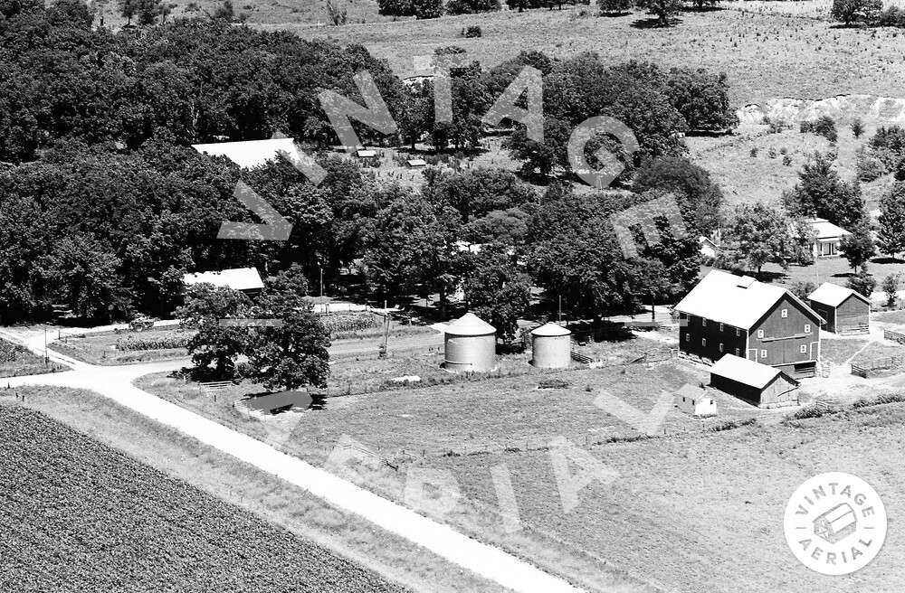 Vintage Aerial Iowa Washington County 1976 48HWA6