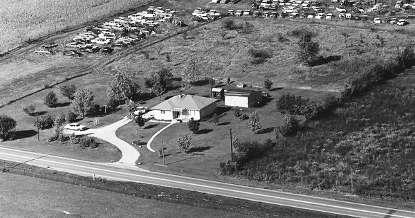 Vintage Aerial photo from 1966 in Tippecanoe County, IN