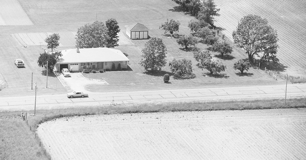 Vintage Aerial photo from 1983 in Shelby County, IN