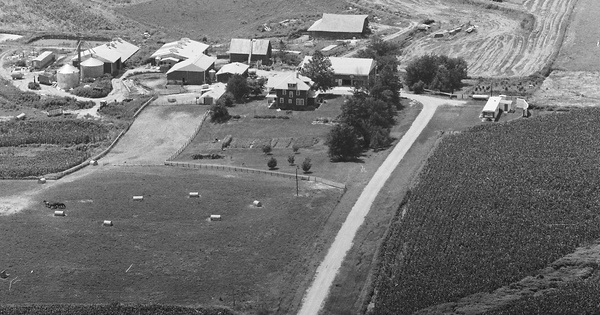 Vintage Aerial photo from 1981 in Johnson County, IA