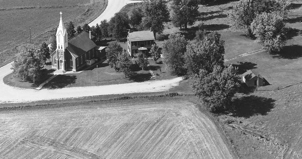 Vintage Aerial photo from 1987 in Jackson County, IA