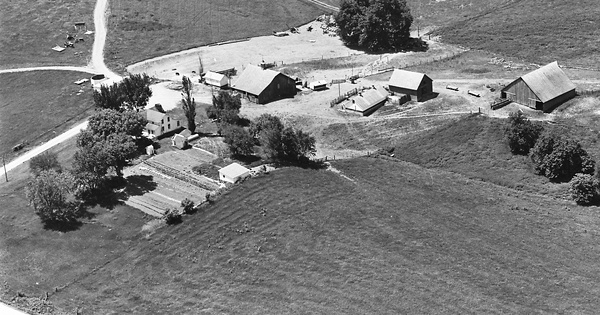 Vintage Aerial photo from 1964 in Johnson County, IA