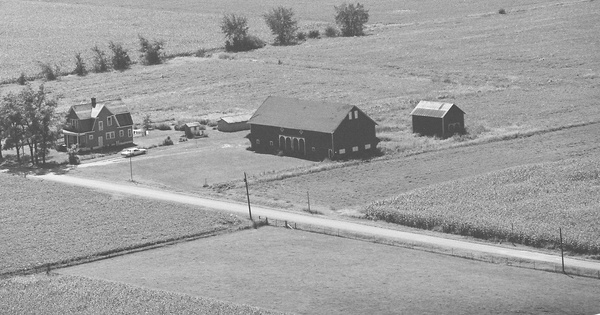 Vintage Aerial photo from 1978 in Wells County, IN