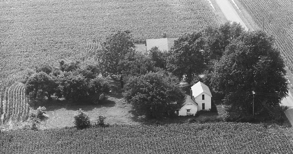 Vintage Aerial photo from 1972 in Wells County, IN