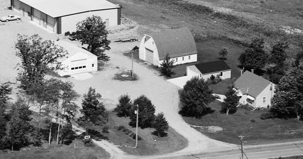Vintage Aerial photo from 1986 in Meeker County, MN
