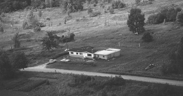 Vintage Aerial photo from 1977 in Oceana County, MI