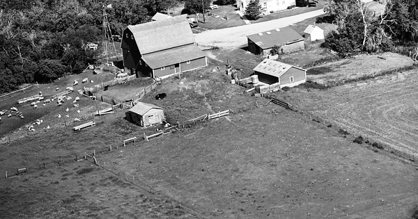Vintage Aerial photo from 1969 in Rock County, MN