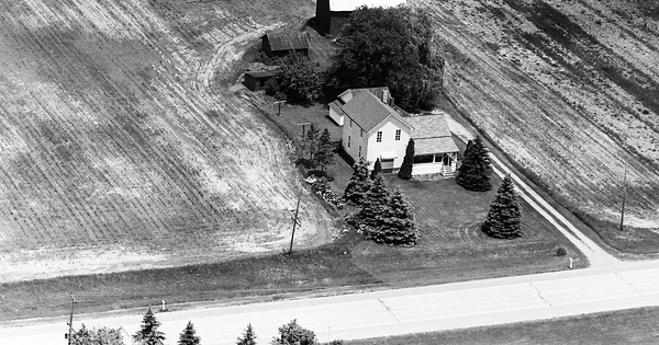 Vintage Aerial photo from 1971 in Eaton County, MI