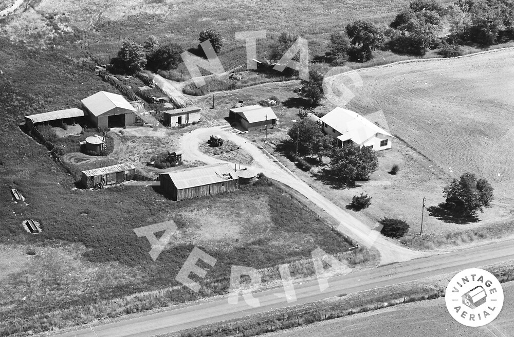 Vintage Aerial Kansas Harper County 1968 1SHP7