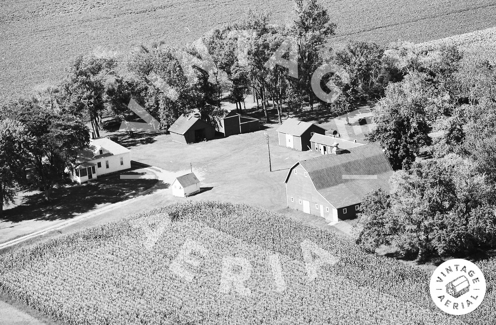 Vintage Aerial Minnesota Faribault County 1977 65MFA12