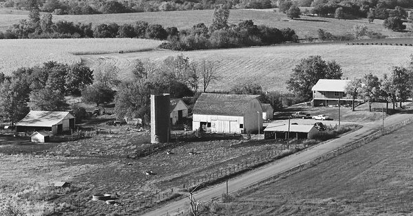 Vintage Aerial photo from 1976 in Atchison County, KS