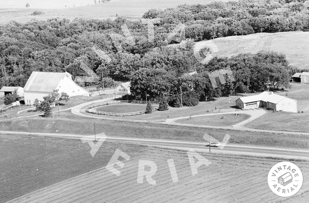Vintage Aerial Minnesota Lac qui Parle County 1968 15CLQ34
