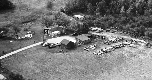 Vintage Aerial photo from 1966 in Noble County, IN