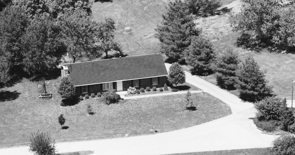 Vintage Aerial photo from 1988 in Grant County, KY