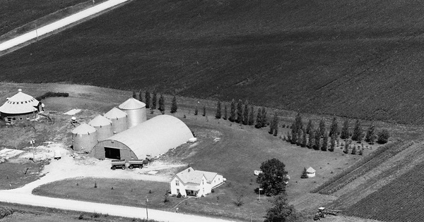 Vintage Aerial photo from 1988 in Hamilton County, IA