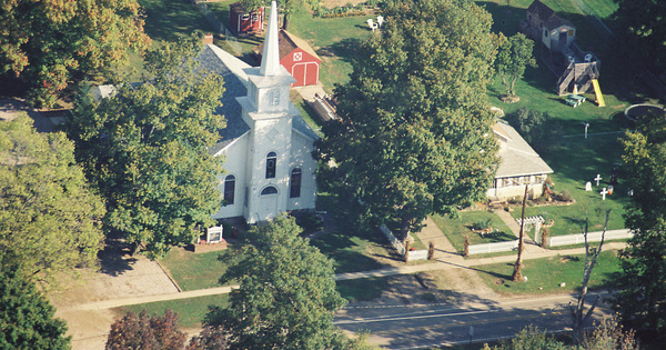 Vintage Aerial photo from 2002 in Jackson County, MI