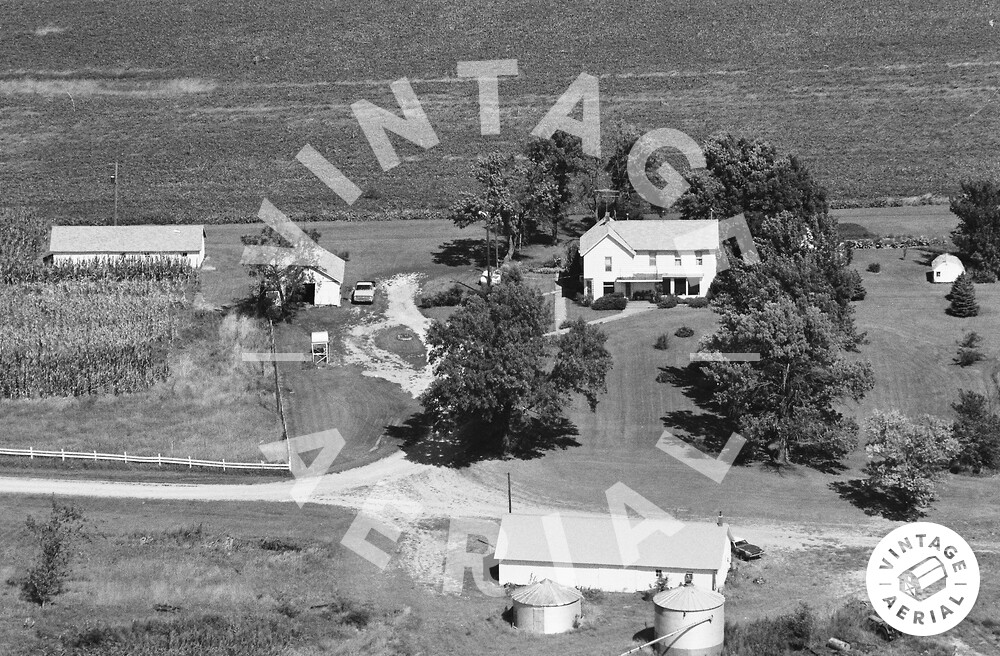 Vintage Aerial Iowa Louisa County 1981 20CLO25