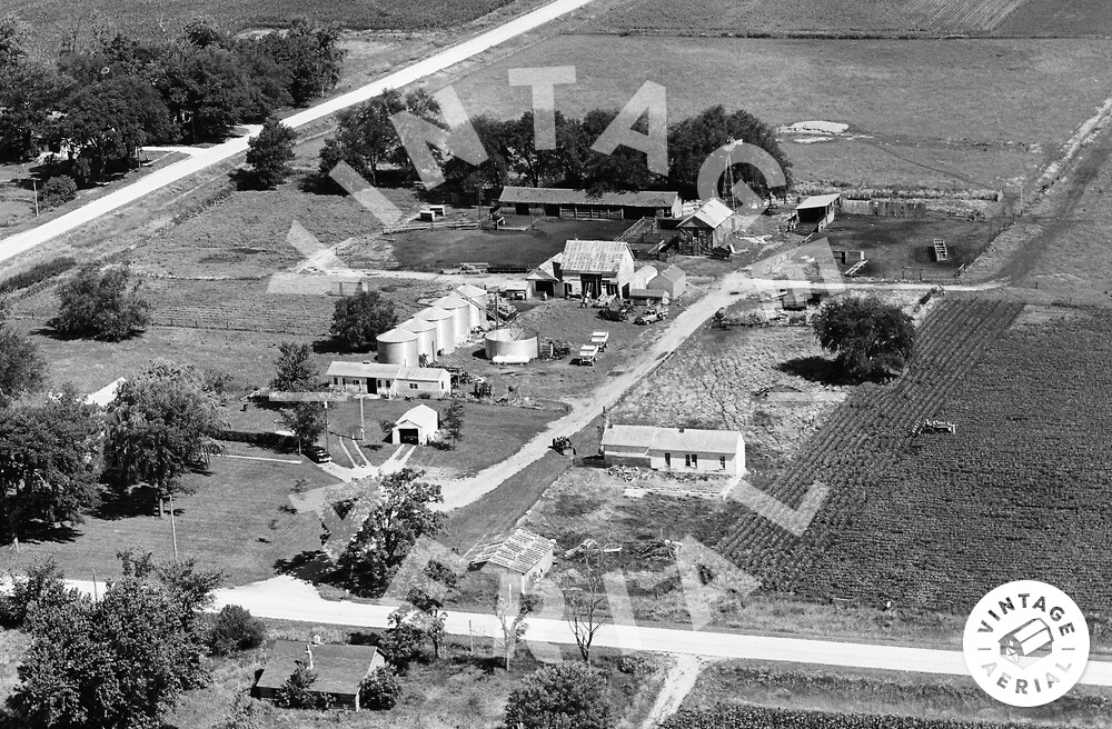 Vintage Aerial Iowa Pocahontas County 1971 12IPO15