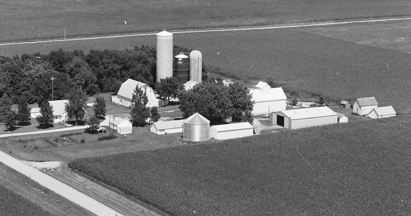 Vintage Aerial photo from 1997 in Palo Alto County, IA