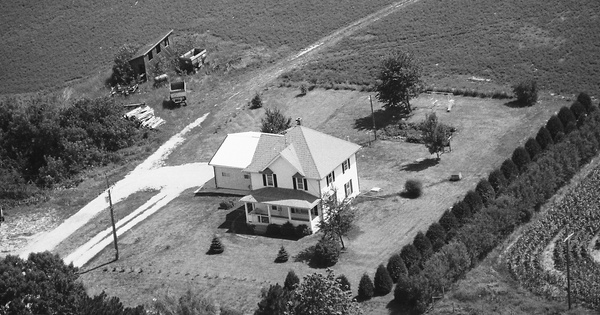 Vintage Aerial photo from 1985 in Allamakee County, IA