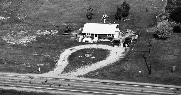 Vintage Aerial photo from 1982 in Orleans County, NY