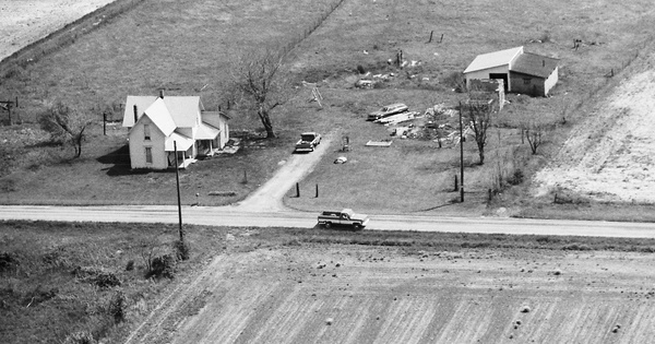 Vintage Aerial photo from 1989 in Champaign County, OH