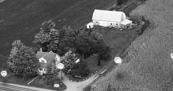 Vintage Aerial photo from 1982 in Wyoming County, NY