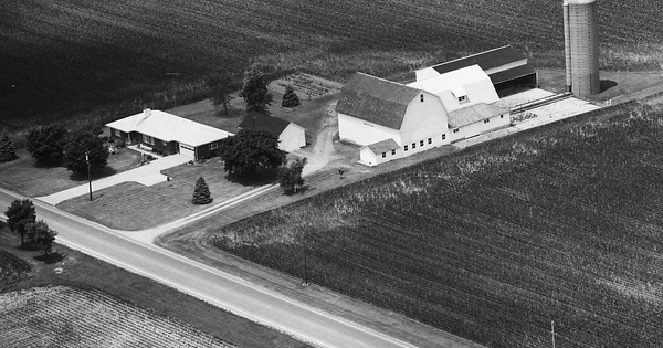 Vintage Aerial photo from 1991 in Fulton County, OH
