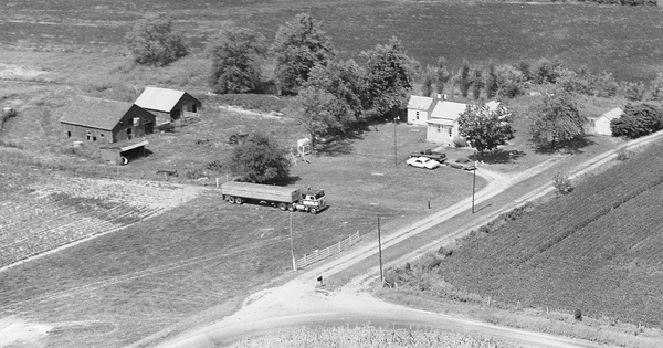 Vintage Aerial photo from 1978 in Macoupin County, IL