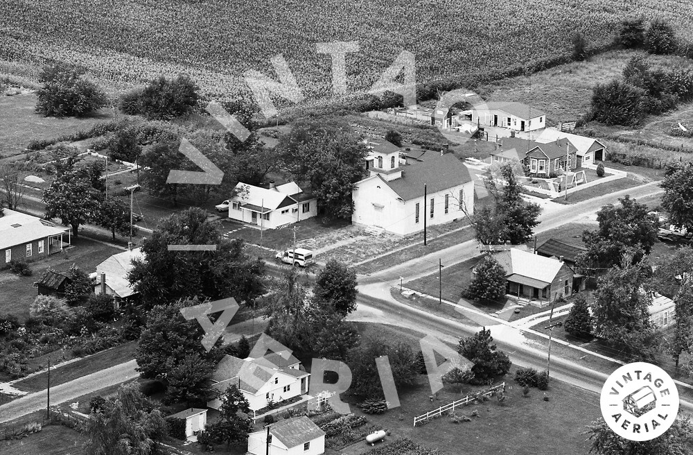 Vintage Aerial Illinois Logan County 1973 14LLO20