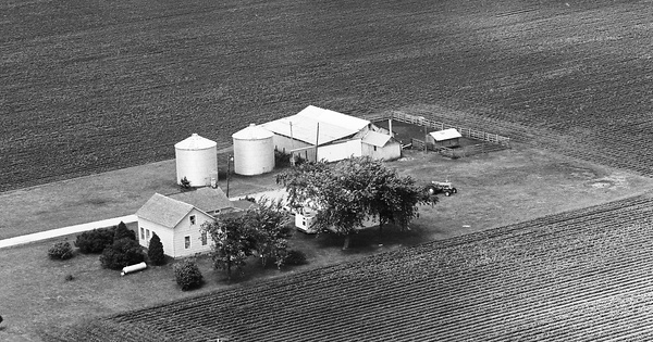 Vintage Aerial photo from 1980 in Kendall County, IL