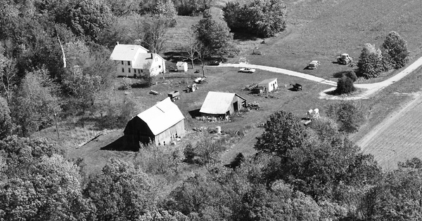 Vintage Aerial photo from 1984 in Effingham County, IL