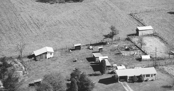 Vintage Aerial photo from 1986 in Wythe County, VA