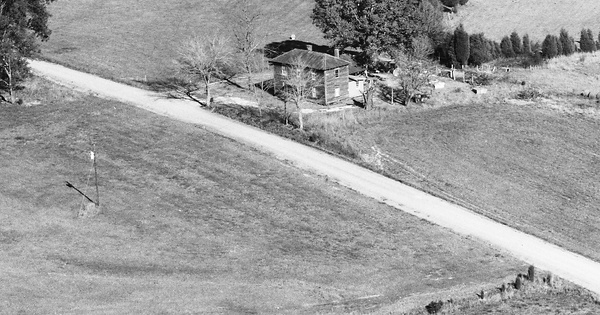 Vintage Aerial photo from 1990 in Lunenburg County, VA