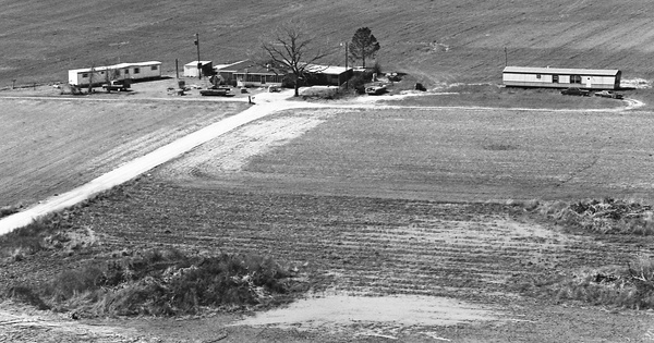Vintage Aerial photo from 1983 in Telfair County, GA
